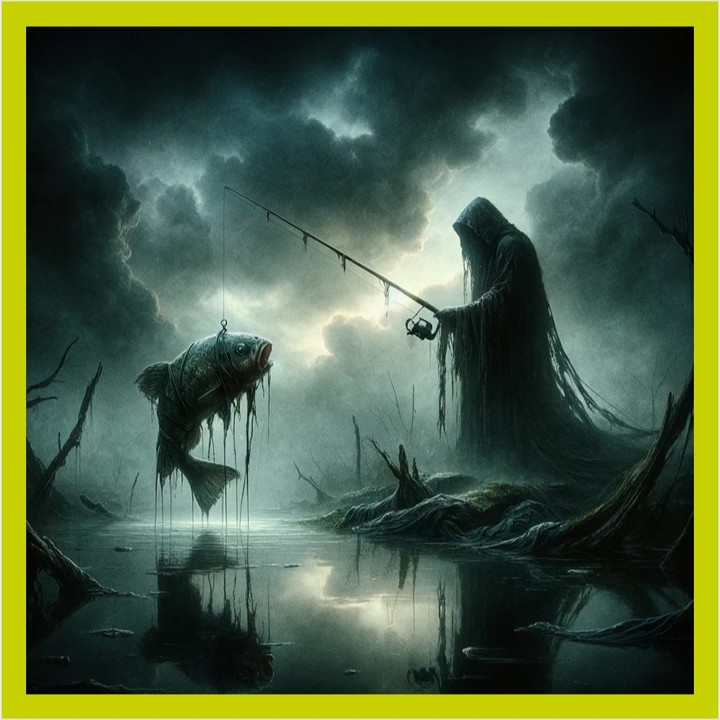 Visualisierung zum Gedicht Angler.